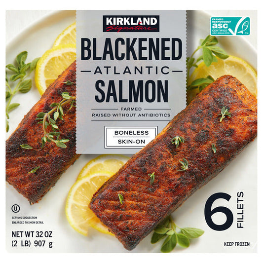 Kirkland Signature Atlantic Blackened Salmon, 6-count