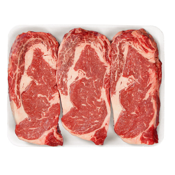 Kirkland Signature USDA Prime Beef Boneless Ribeye Steak ($26.99/lb)