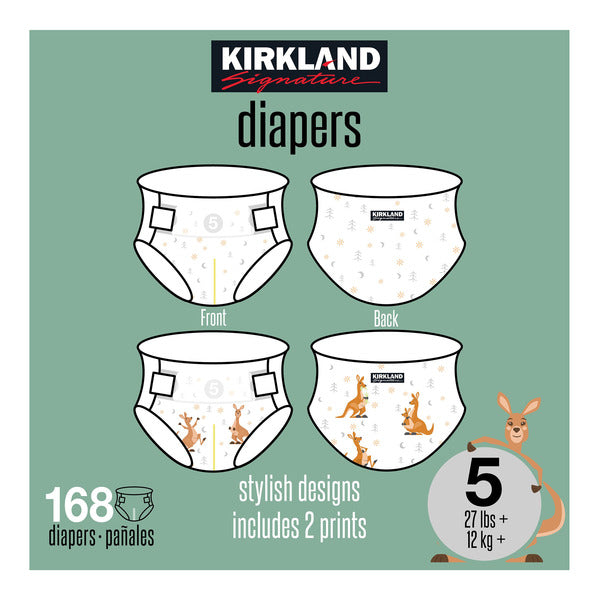 Kirkland Signature Diaper Size 5, 168-count