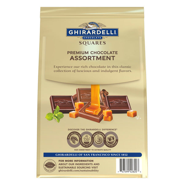 Ghirardelli Premium Chocolate Squares Assortment, 23.6 oz bag