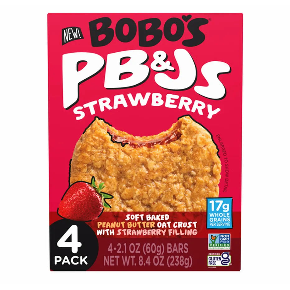 Bobo's Oat Bars Strawberry 4pk 8.4oz