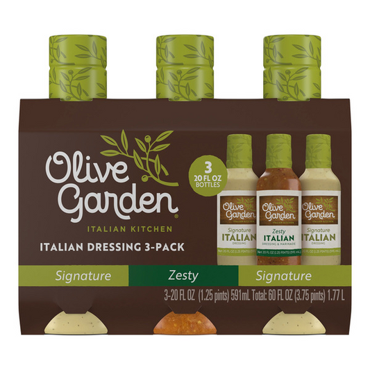 Olive Garden Italian Dressing Variety Pack, 20 fl oz, 3-count