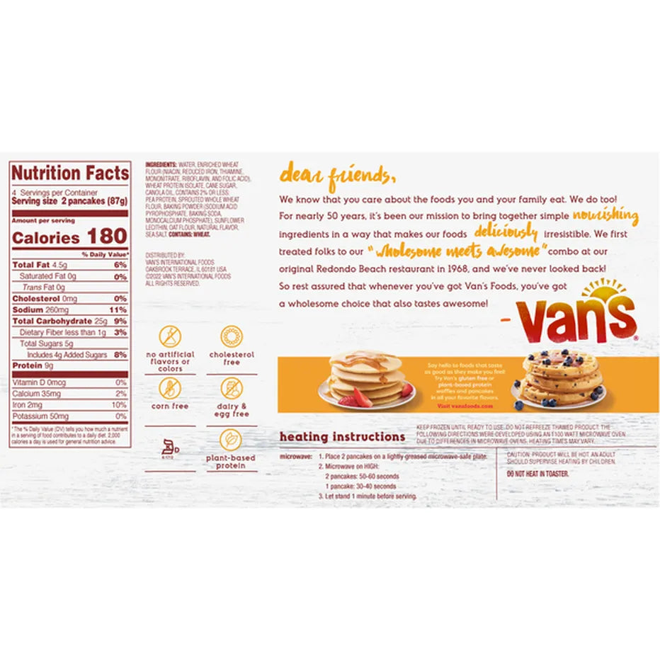 Vans Protein Original Pancakes 12.5 oz