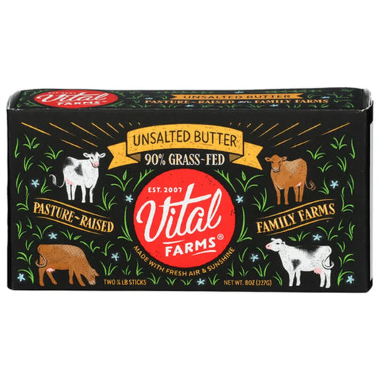 Vital Farms Unsalted Butter  8 oz