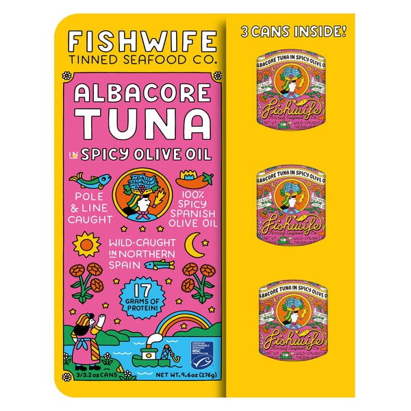 Fishwife Tuna in Spicy Olive Oil, 3.2 oz, 3-count