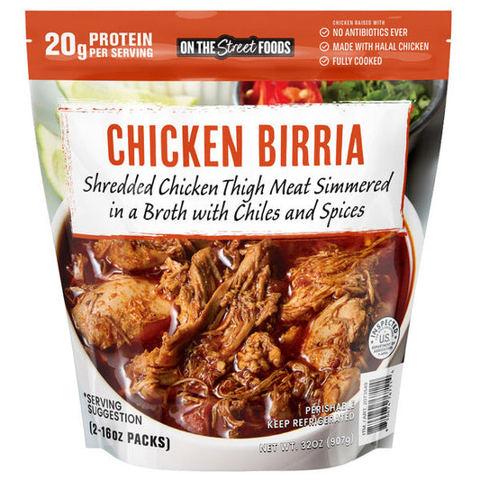 On The Street Foods Chicken Birria 16 oz, 2-count