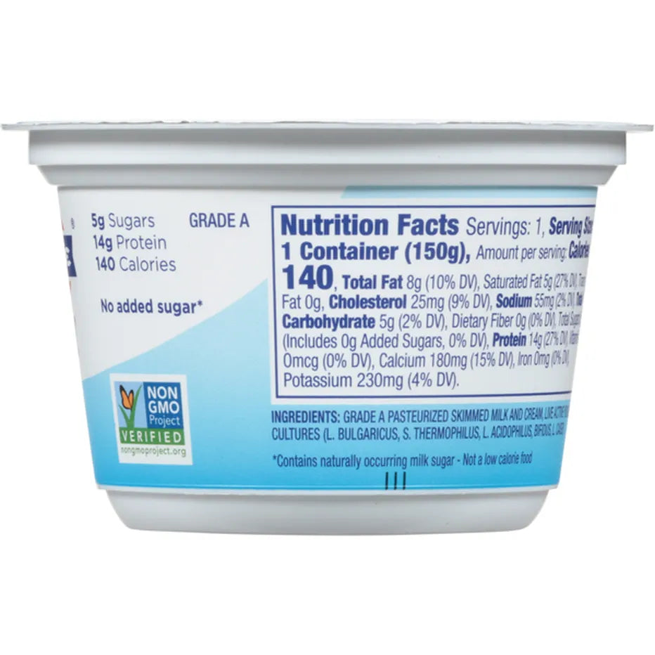 FAGE Total Greek Yogurt, 5% Whole Milk, Plain 16 oz