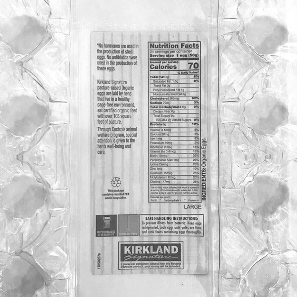 Kirkland Signature Organic Pasture-Raised Eggs, Large, 24-count