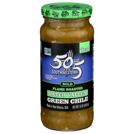505 Southwest Mild Fire Roasted Green Chile Salsa – Veruca Harmony Grove