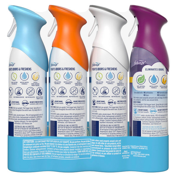Febreze Air Refresher, Variety Pack, 8.8 oz, 4-count, Assorted Scents – image 3