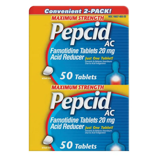Pepcid AC Maximum Strength 20 mg, 100 Tablets