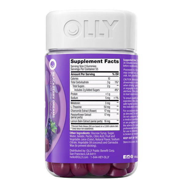OLLY Sleep Gummy, 110 Gummies