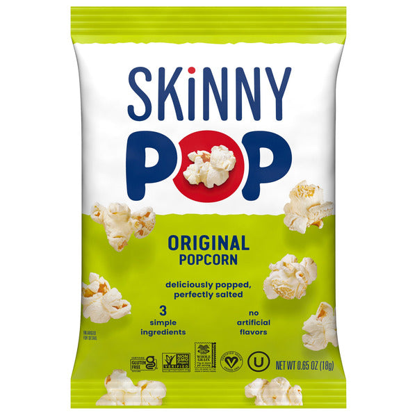 SkinnyPop Popcorn, Original, 0.65 oz, 28 ct