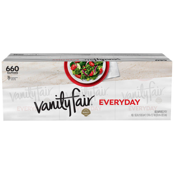 Vanity Fair 2-Ply Everyday Napkins, 660 Count