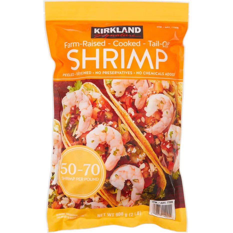 Kirkland Signature Cooked Tail-Off Shrimp, 50-70 ct, 2 lbs