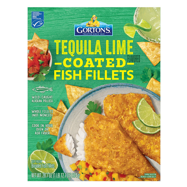 Gorton's Tequila Lime Coated Fish Fillets, 32.5 oz