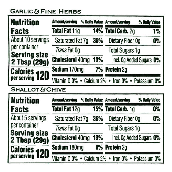 Boursin Garlic & Fine Herbs + Shallot & Chive, Gourmet Cheese, 5.3 oz, 3-count