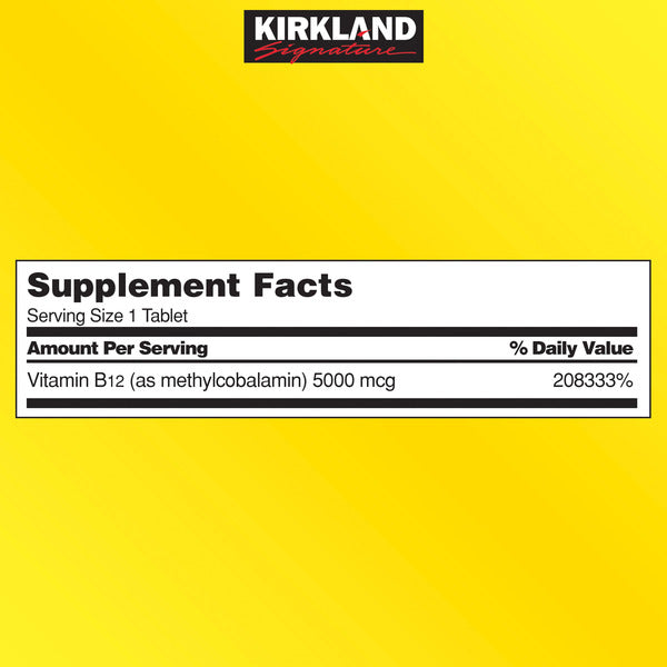 Kirkland Signature Quick Dissolve B-12 5000 mcg, 300 Tablets