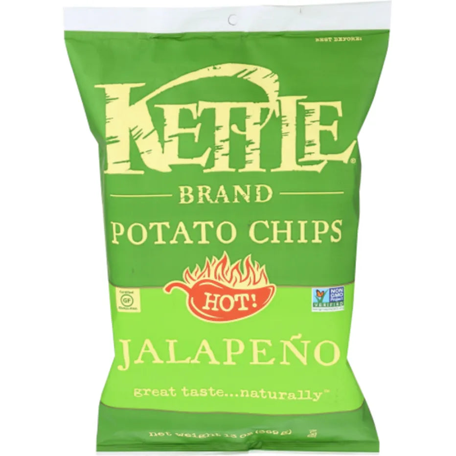 Kettle Hot Jalapeno Kettle Potato Chips, Sharing Size 13 oz