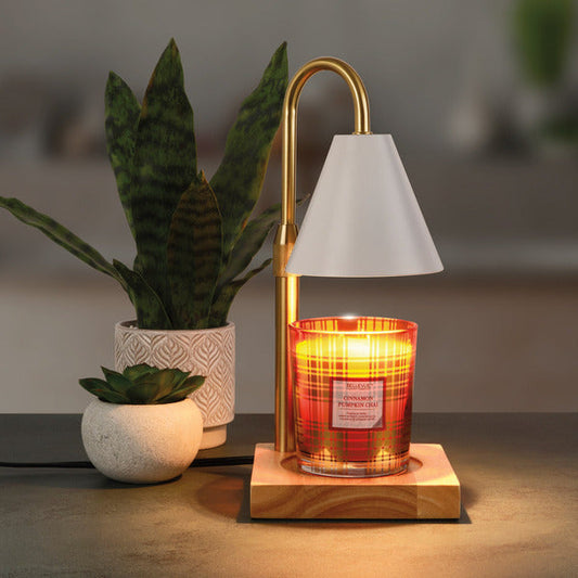 Mikasa Home Accents Adjustable Height Candle Warmer, White Lamp