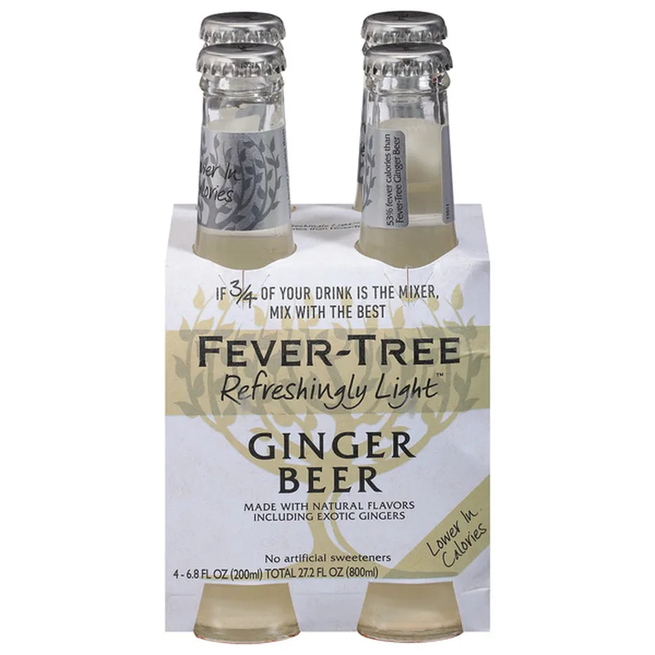 Fever-Tree Light Ginger Beer Bottles, 4pk/6.8 fl oz