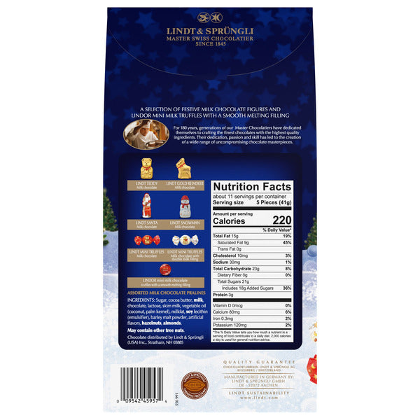 Lindt Lindor Holiday Share Pack, 55-count
