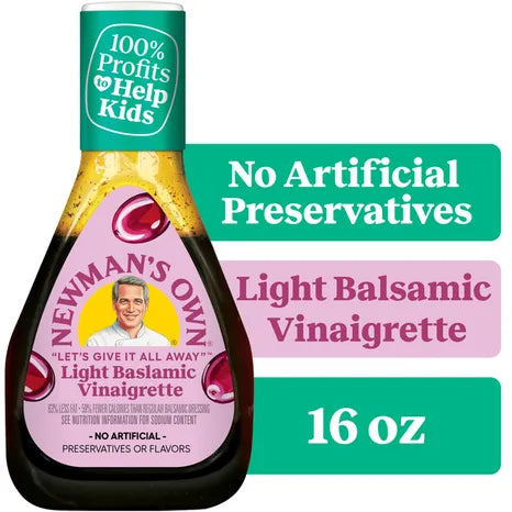 Newman's Own Light Balsamic Vinaigrette Dressing, 16 oz