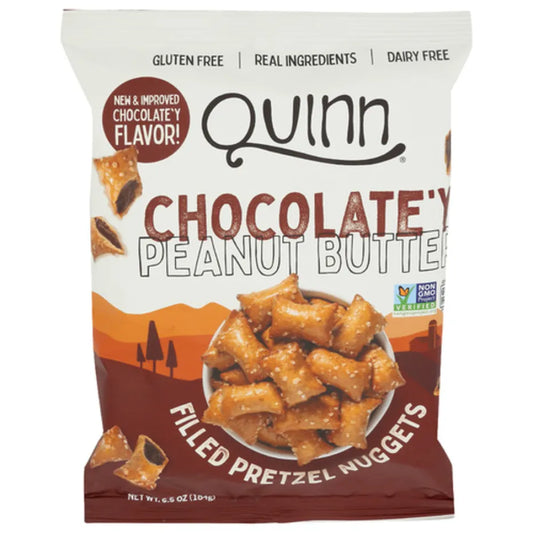 Quinn Chocolate'y Peanut Filled Pretzel Nuggets 6.5oz