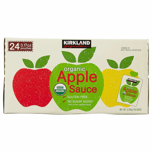 Kirkland Organic Apple Sauce Pouches 24 Count