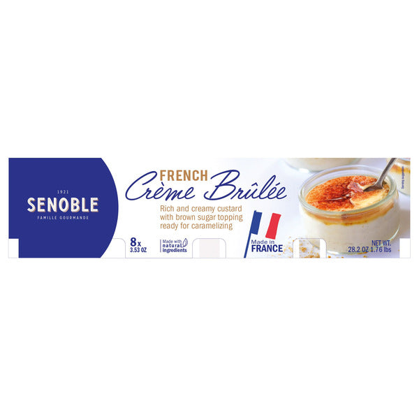 Senoble French Créme Brúlée, 3.75 oz, 8-count