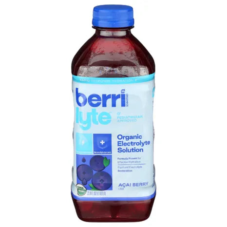 Berrilyte Organic Electrolyte Solution Acai, 33.8 oz