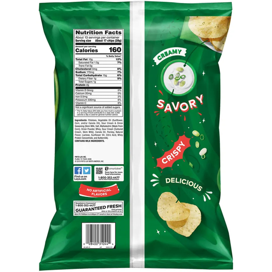 Lay's Sour Cream & Onion Party Size 12.5oz