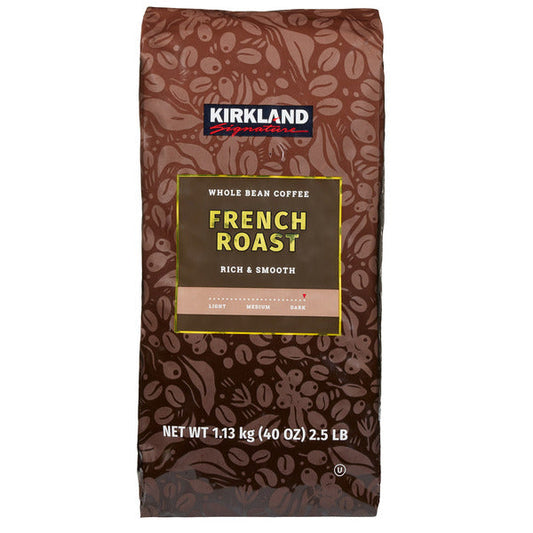 Kirkland Signature Whole Bean Coffee, French Roast, 2.5 lbs