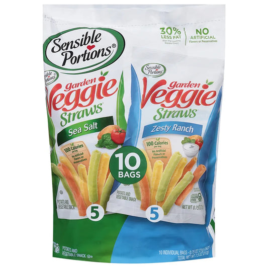 Sea Salt & Zesty Ranch Garden Veggie Straws - Variety Mix