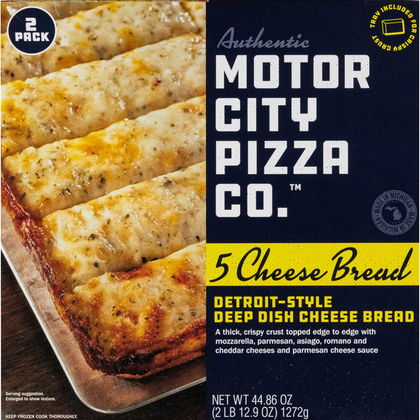Motor City Pizza 5 Cheese Bread, 2-Pack