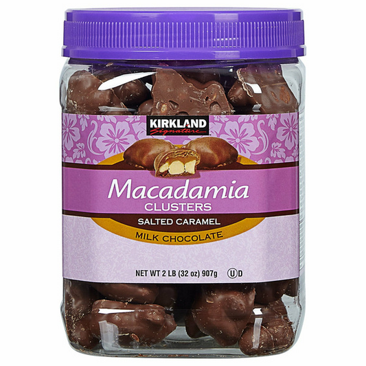 Kirkland Signature Macadamia Clusters, Salted Caramel & Milk Chocolate, 32 oz