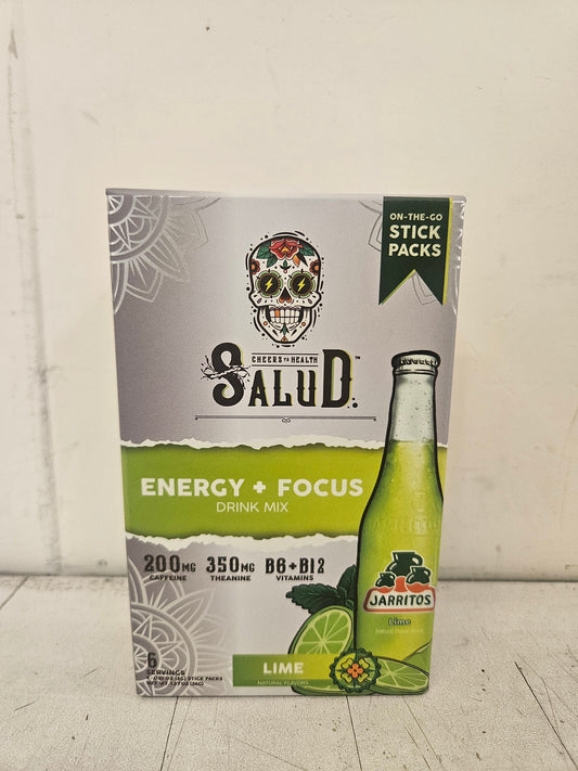 Salud Energy and Focus Lime 6-.21 oz Sticks
