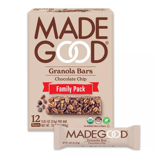 MadeGood Chocolate Chip Granola Bars, 10.2 oz