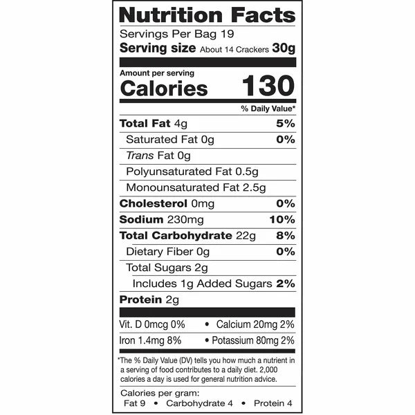 Milton's Gluten Free Crispy Sea Salt Baked Crackers, 20 oz
