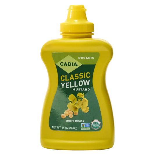 Cadia Organic Classic Yellow Mustard, 14 oz