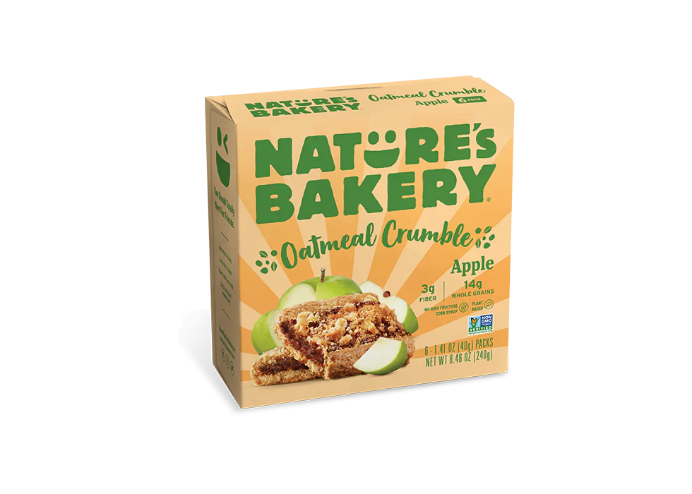 Nature's Bakery Oatmeal Crumble Apple Bars 6ct