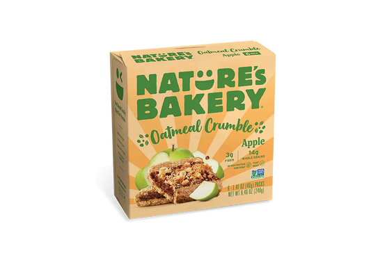 Nature's Bakery Oatmeal Crumble Apple Bars 6ct