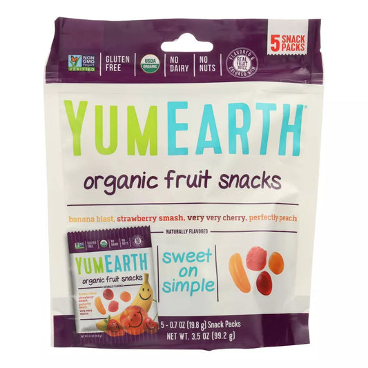 Yumearth Organic Fruit Snacks 5 ct, 3.5 oz
