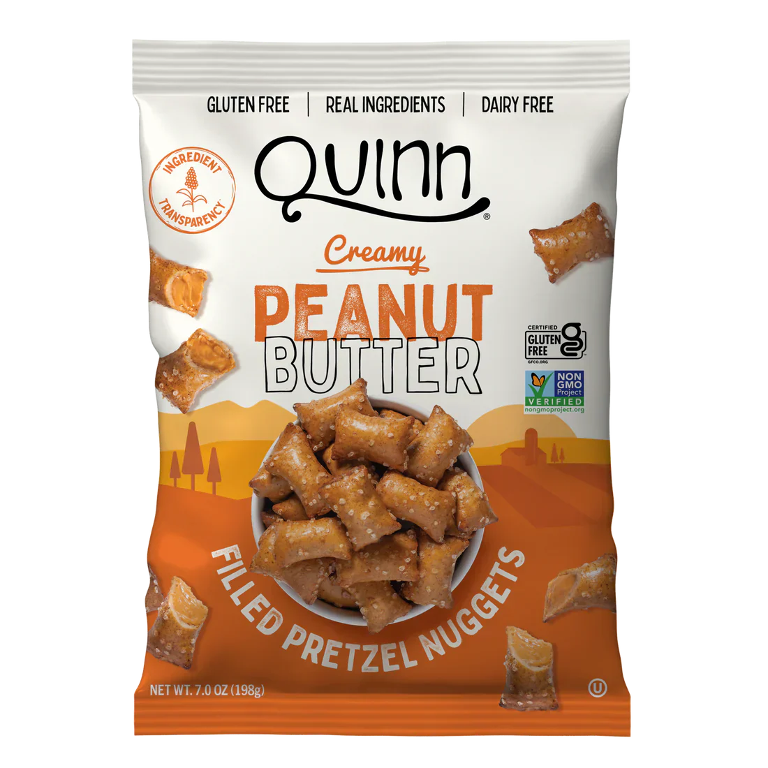 Quinn Creamy Peanut Butter Filled Pretzel Nuggets 1.5oz