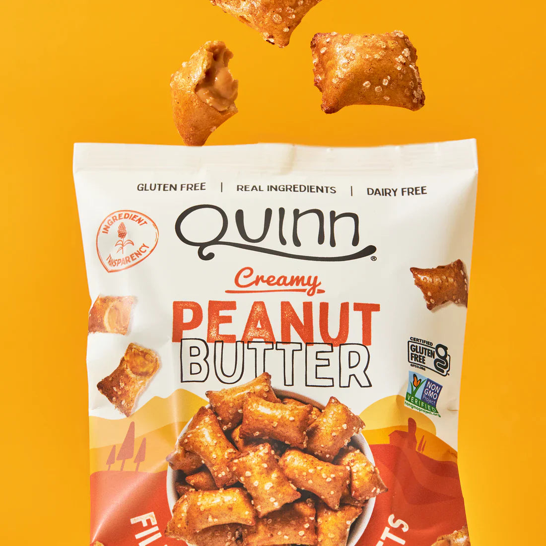 Quinn Creamy Peanut Butter Filled Pretzel Nuggets 1.5oz