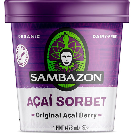 Sambazon Organic Original Açaí Berry Sorbet, 16 oz
