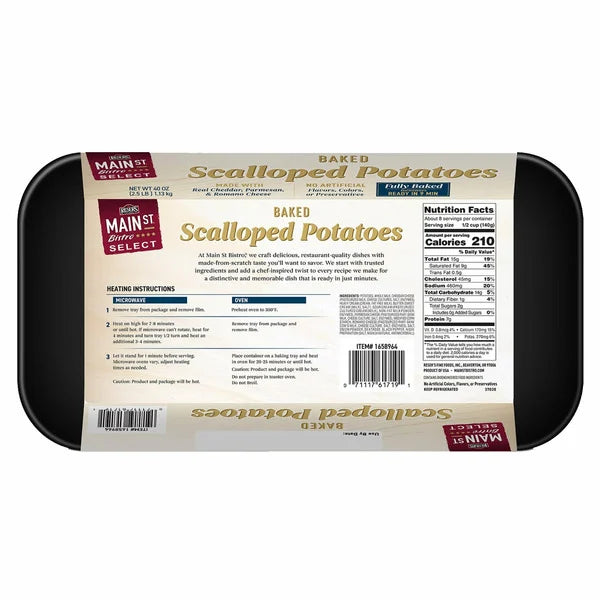 Main Street Bistro Scalloped Potatoes, 40 oz