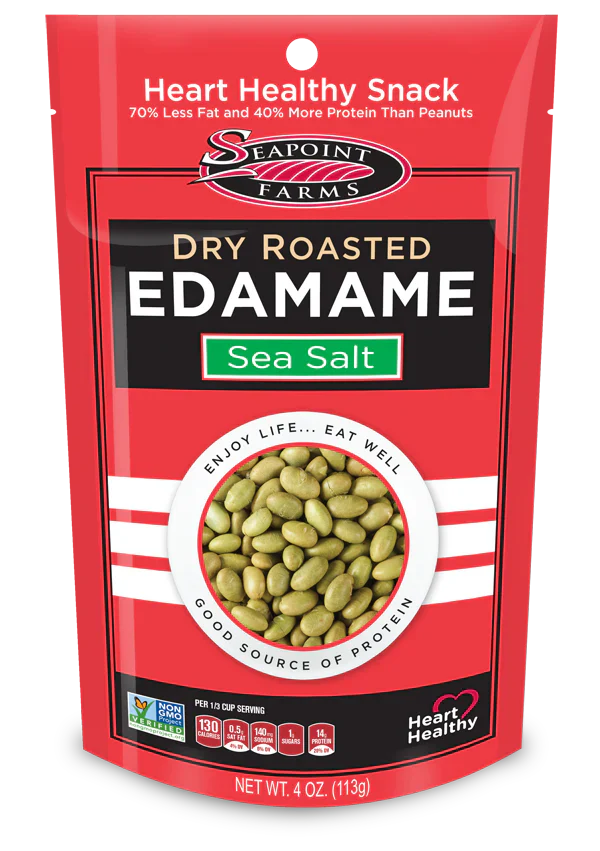 Seapoint Farms Dry Roasted Edamame Sea Salt 4 oz