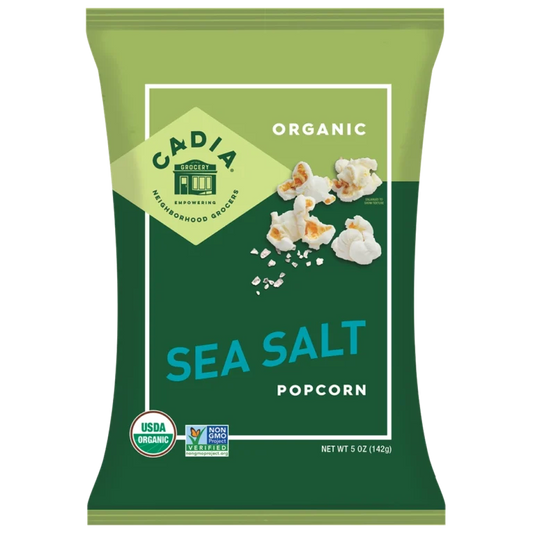 Cadia Organic Sea Salt Popcorn, 5 oz