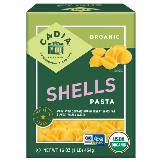 Cadia Organic Shells Pasta, 16 oz